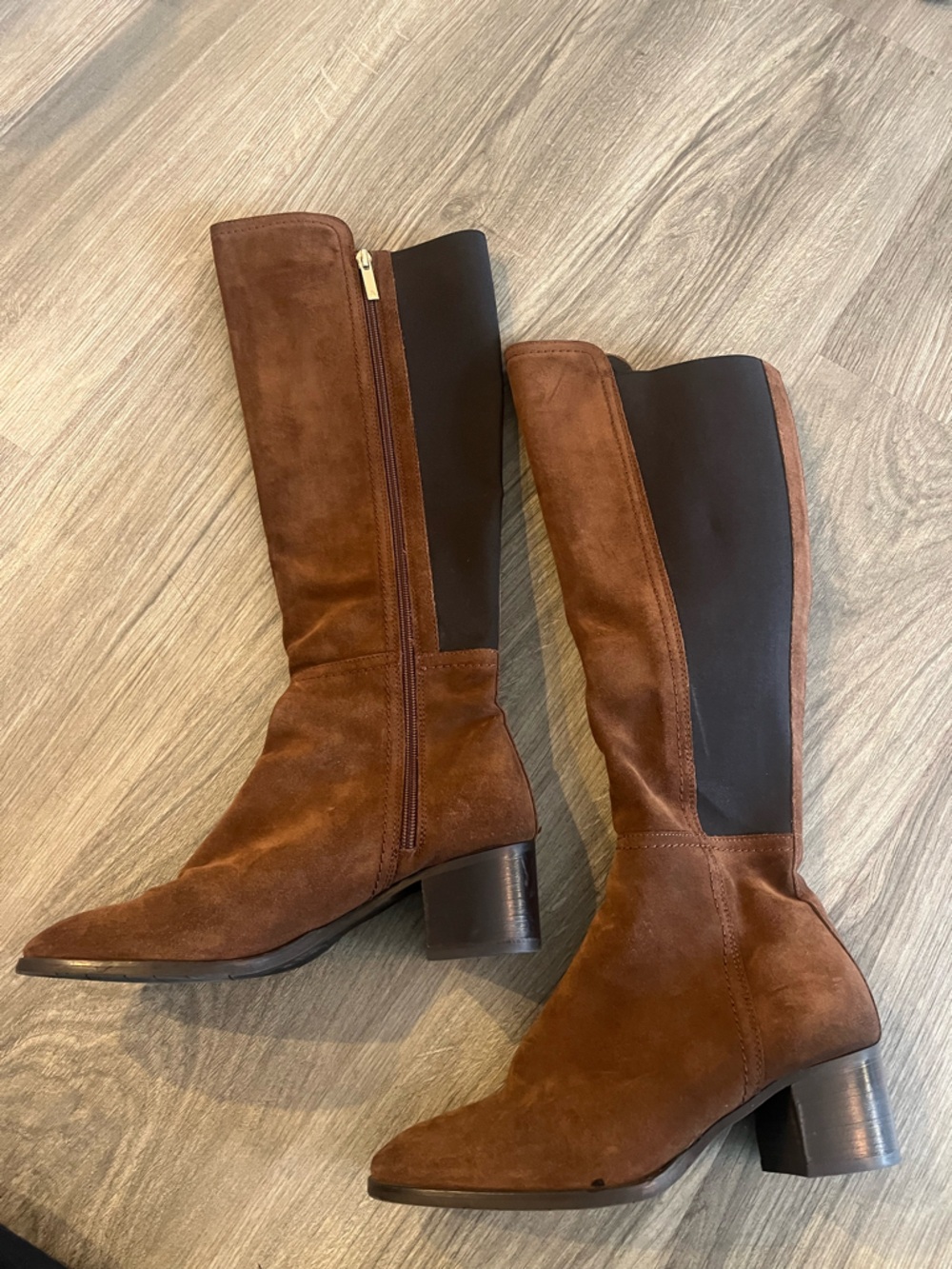 Aquatalia Brown Suede Knee High Boots
